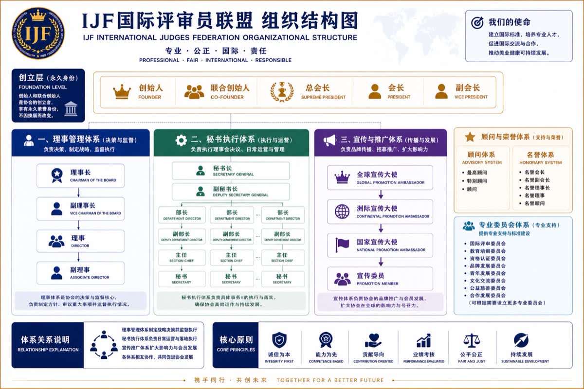 国际评审员联盟组织结构图